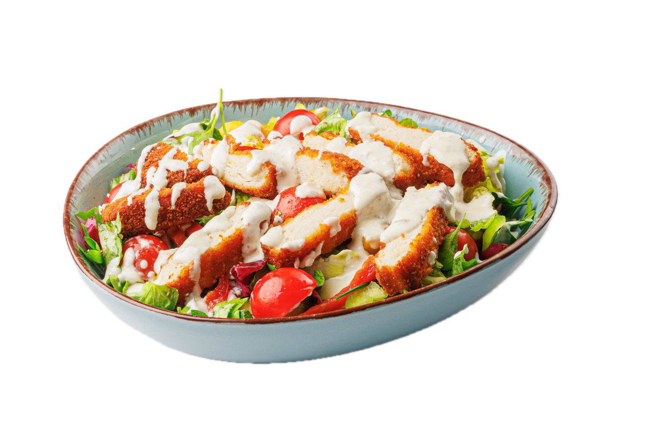 Foto von Crispy Chicken-Salat