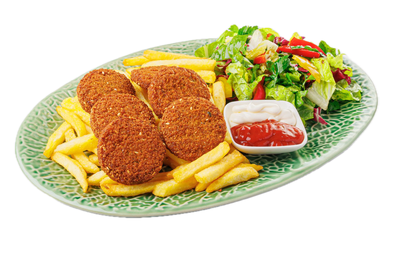 Foto von Falafel mit Pommes
