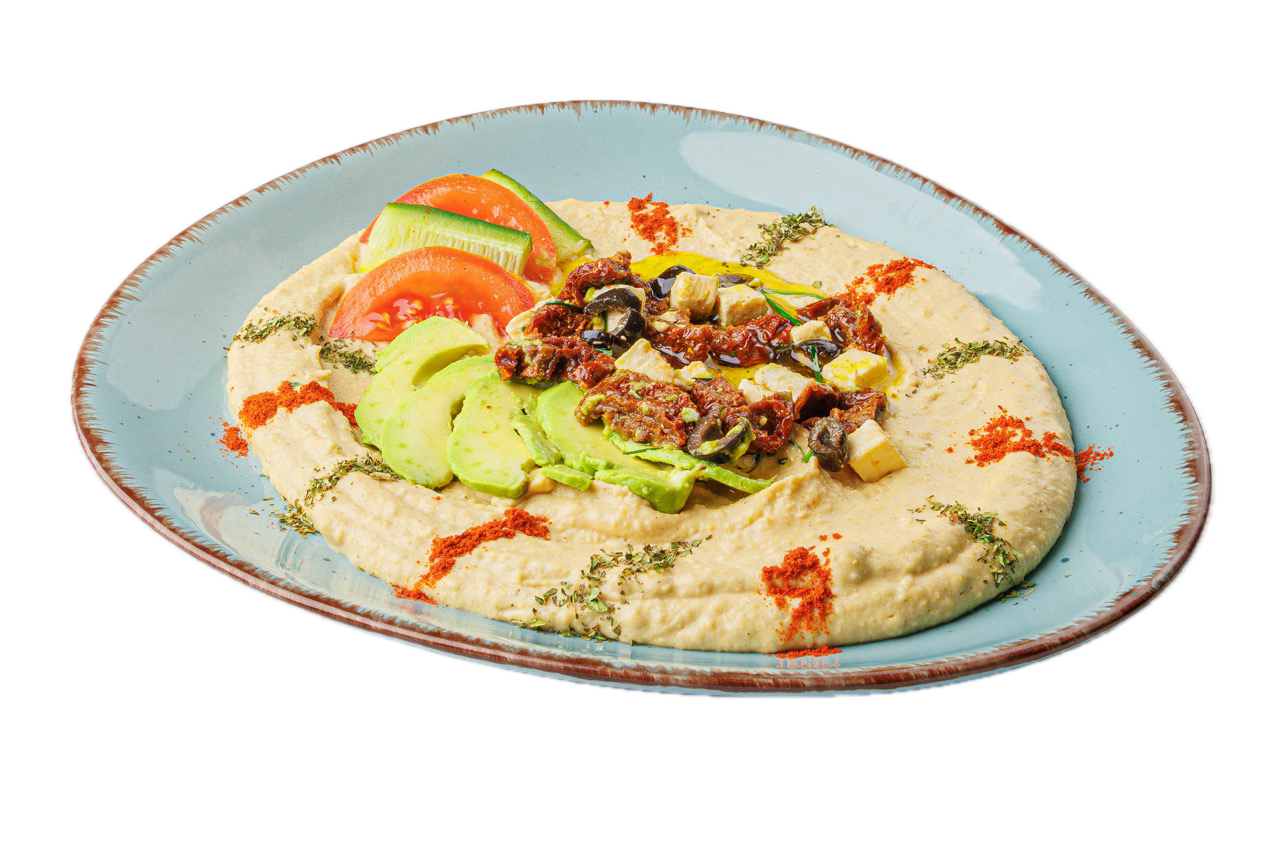 Foto von Avocado & Feta mit getrockneten Tomaten