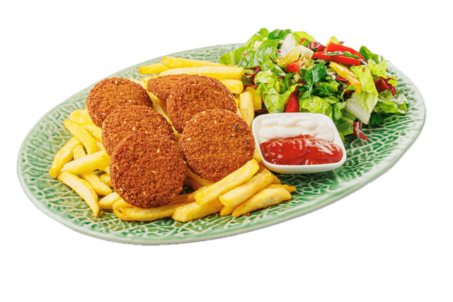 Foto von Falafel mit Pommes