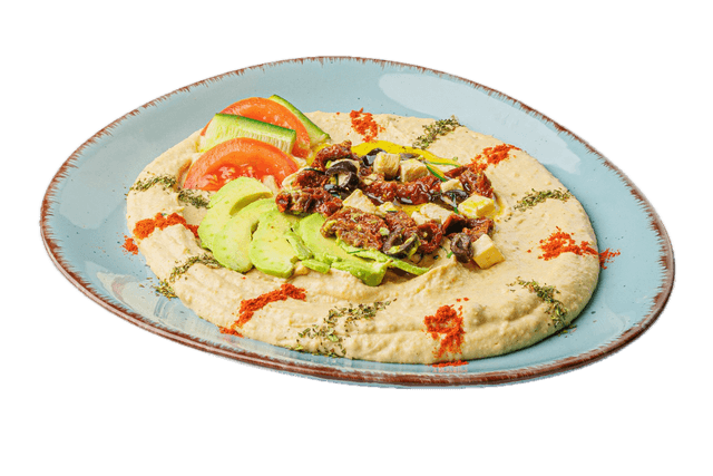 Foto von Avocado & Feta mit getrockneten Tomaten