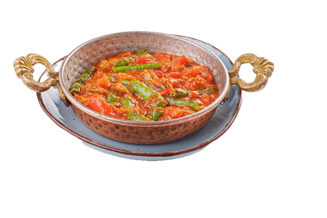 Foto von Paprika in Tomatensauce