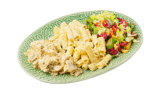 Foto von Penne in cremiger Sauce