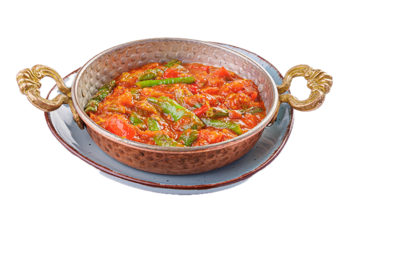 Foto von Paprika in Tomatensauce