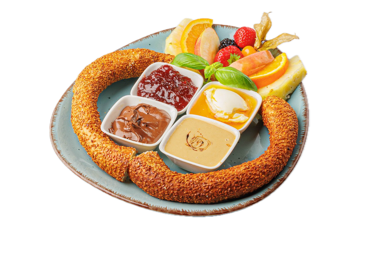 Foto von Simit süß mit Aufstrichen