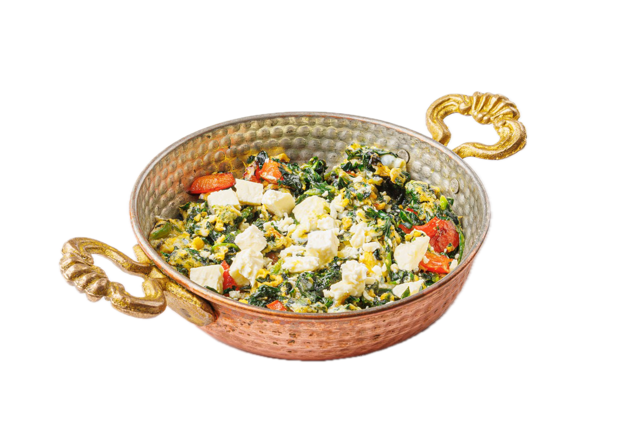 Foto von Spinatpfanne mit Ei & Feta